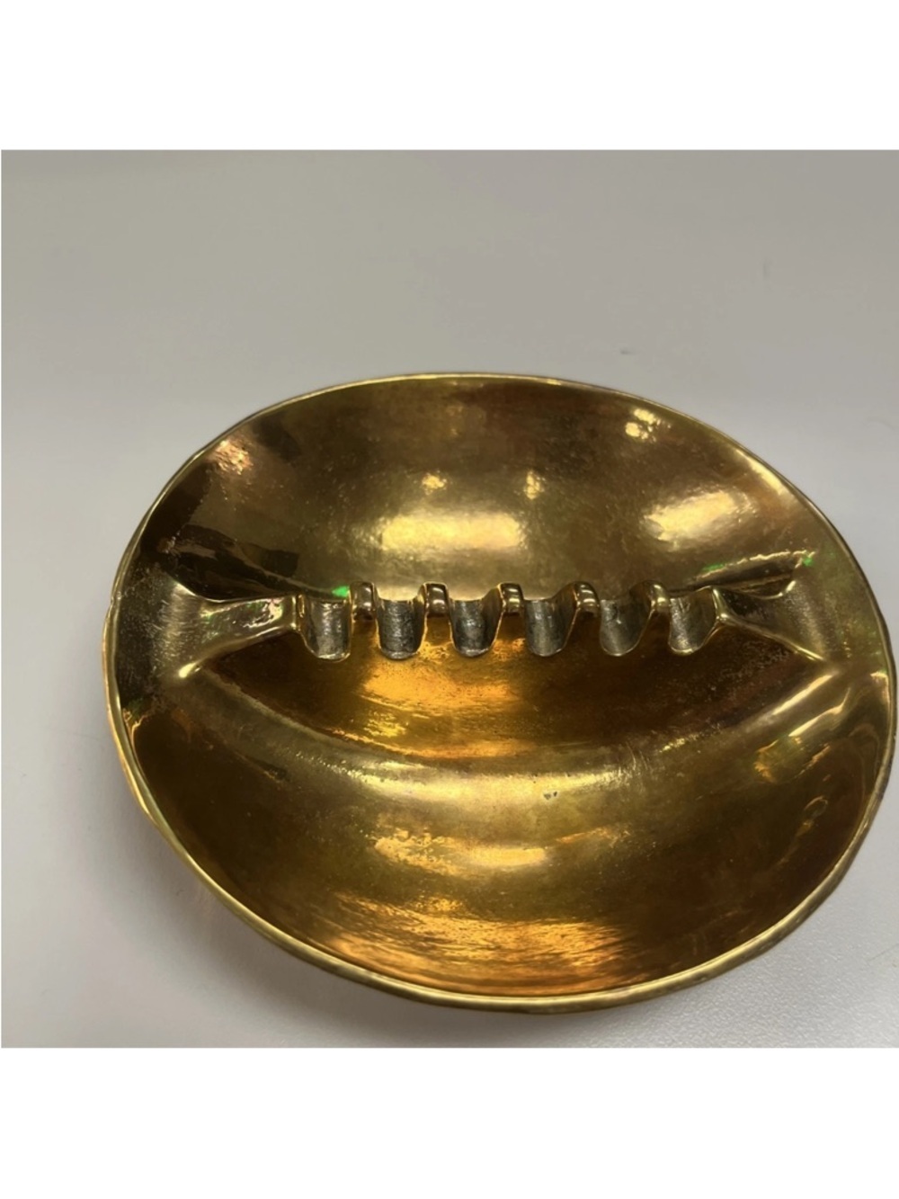 Source Unknown MCM Brass Decorative Ashtray
